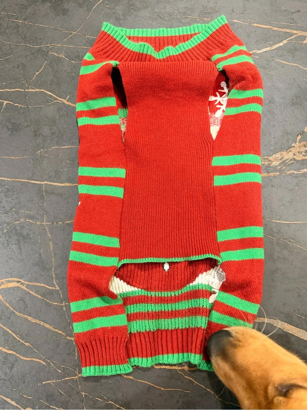 Lot of 3 - FuzzYard Holiday Dog Sweater and jammies- Medium-Large Dog